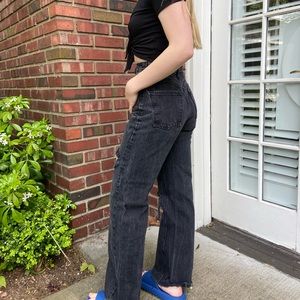 Zara Black Ripped Jeans